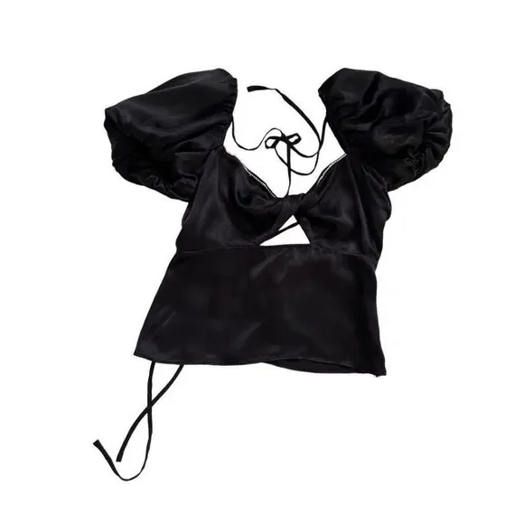 LPA Carmen Top in Black‎ - Picture 3 of 10